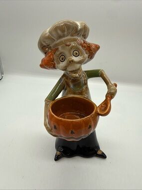 Halloween Yankee Candle Boney Ghoulia Pumpkin  T/L Holder Retired (Rare)